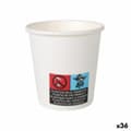 Miniatyrbillede 1 af 2: Glassæt Algon Pap Engangsanvendelse Hvid 36 Enheder 80 ml (50 Dele)