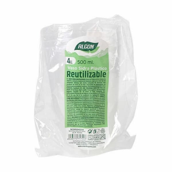 Sæt af genanvendelige kopper Algon Cider 4 Dele 500 ml (80 enheder)