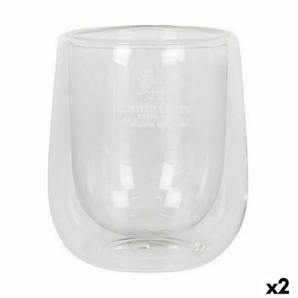 Glassæt Santa Clara Termisk Borosilikatglas 2 Dele (2 enheder)