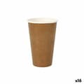 Miniatyrbillede 1 af 2: Glassæt Algon Engangsanvendelse kraftpapir 6 Dele 450 ml (16 enheder)