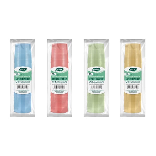 Sæt med shots glas Algon Genanvendelig 10 Dele 35 ml (50 enheder)