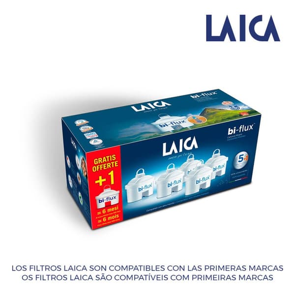Filter til filterkanne LAICA Pack (6 enheter)