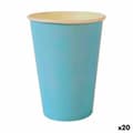 Miniatyrbilde 1 av 3: Sett med glass Algon Engangsbruk Karakterer Blå 20 Deler 220 ml (20 enheter)