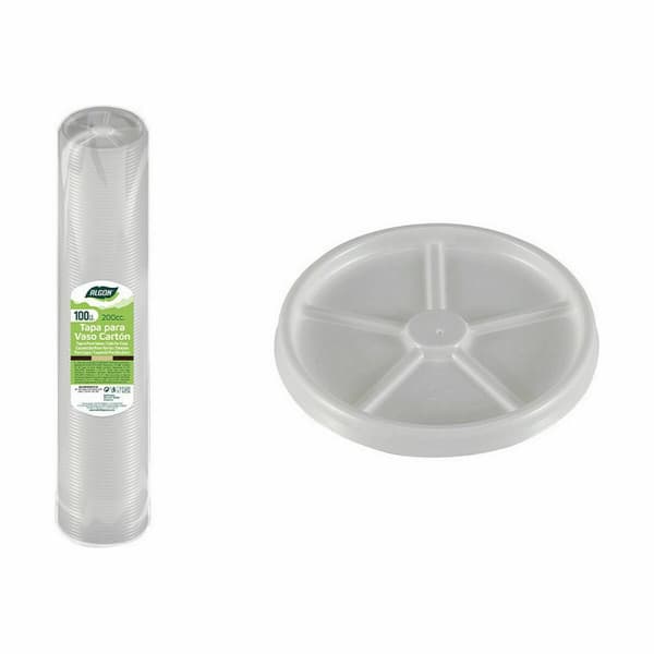 Sett med lokk til glass Algon Kaffe 100 Deler 200 ml (20 enheter)