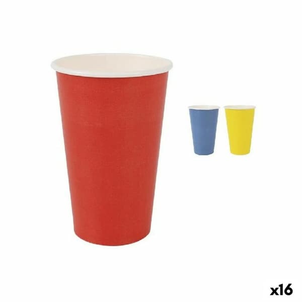 Sett med glass Algon Engangsbruk Karakterer Flerfarget 10 Deler 450 ml (16 enheter)