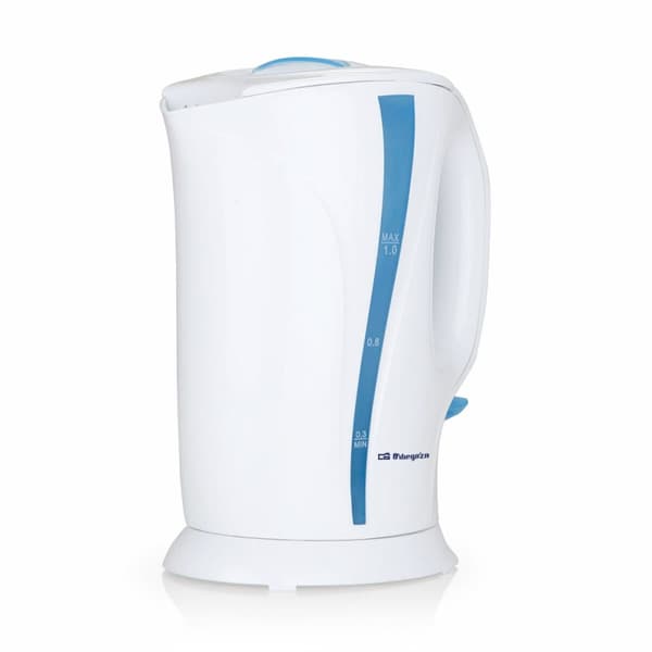Vannkoker Orbegozo KT-5002 Hvit Svart Plast 1 L