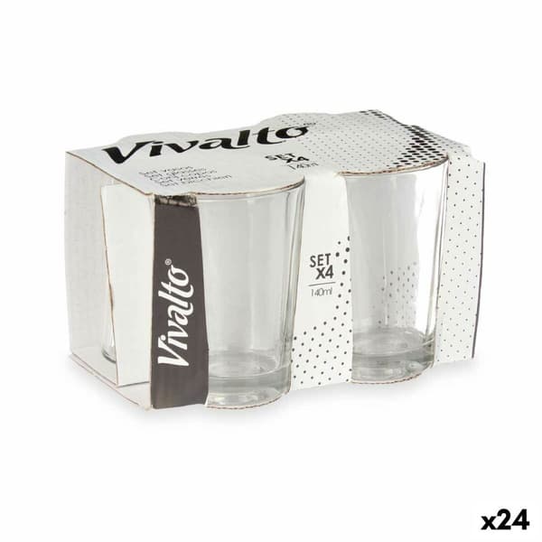 Lasi Vivalto RYG2047 Läpinäkyvä Lasi 140 ml Kahvi (24 osaa)