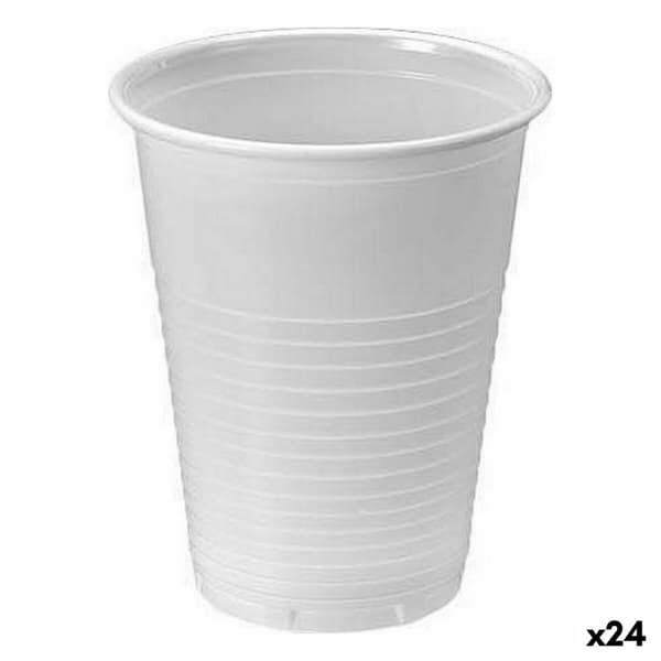 Sarja kierrätettäviä mukeja Algon Valkoinen 25 Kappaletta 200 ml (24 osaa)