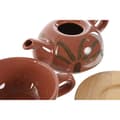 Pikkukuva 4 / 4: Teekannu Home ESPRIT Valkoinen Beige Terrakotta Vaaleanpunainen Dolomite 750 ml (2 osaa)