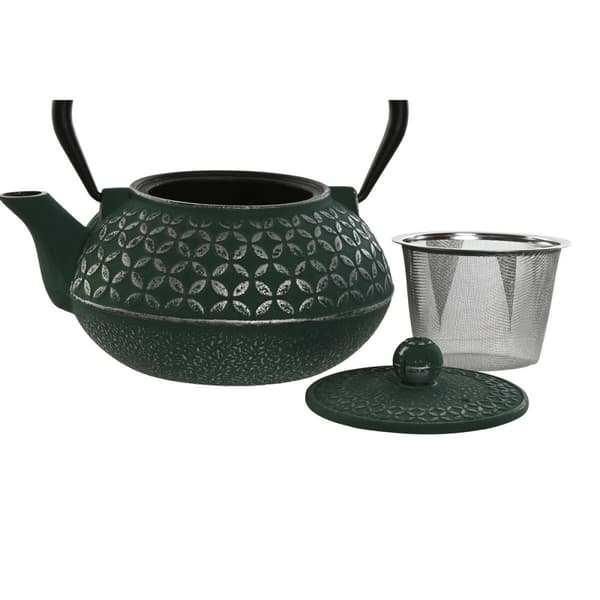 Tekande Home ESPRIT Sort Grøn Rustfrit stål Jern 900 ml