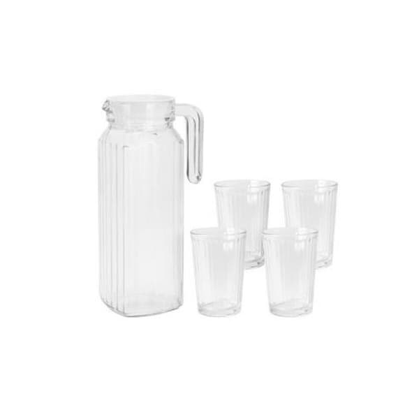 Kannu- ja mukisetti Excellent Houseware ye9000500 200 ml 1,1 L 5 Kappaletta