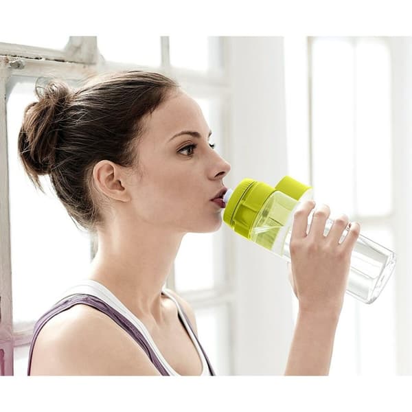 Flaska med Kolfilter Brita Fill&Go Vital 600 ml Grön