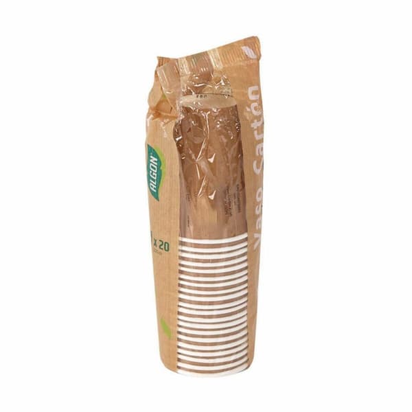 Glasset Algon Engångsanvändning Papp kraftpapper 20 Delar 220 ml (20 antal)