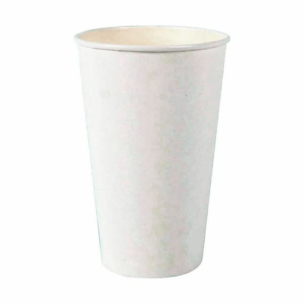 Glasset Algon Engångsanvändning Papp Vit 6 Delar 450 ml (16 antal)