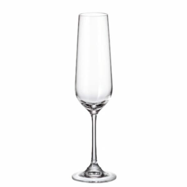 Samppanjalasi Bohemia Crystal Sira 200 ml champagne 6 Kappaletta (6 osaa) (4 osaa)