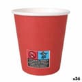 Pikkukuva 1 / 2: Lasisetti Algon Kartonki Kertakäyttöinen 200 ml Punainen 36 Osaa (24 Kappaletta)