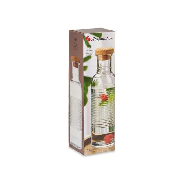Flaska Pasabahce Hoop Transparent Naturell Kork Glas 1,07 L