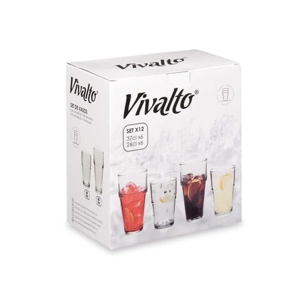Glasset Vivalto S12176/BHA Transparent Glas 260 ml 370 ml (4 antal)