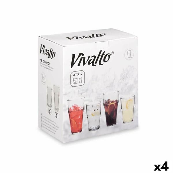 Glasset Vivalto S12176/BHA Transparent Glas 260 ml 370 ml (4 antal)