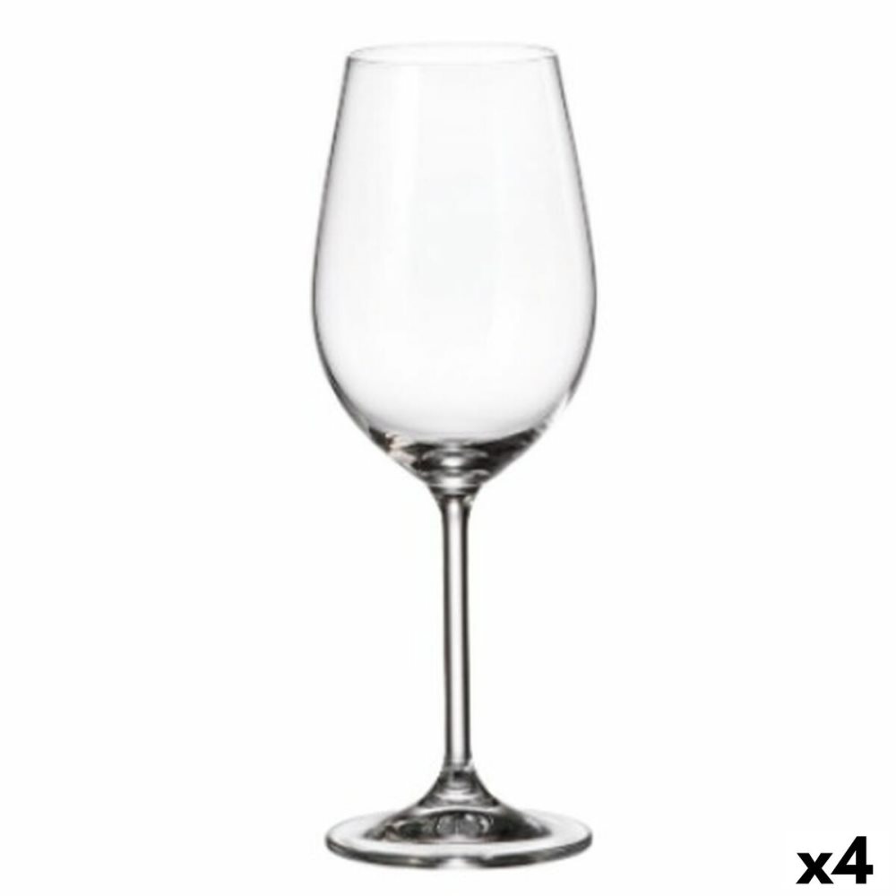 Crystalex Bohemia Crystal Sklenice na bílé víno Elisabeth Floral 6 x