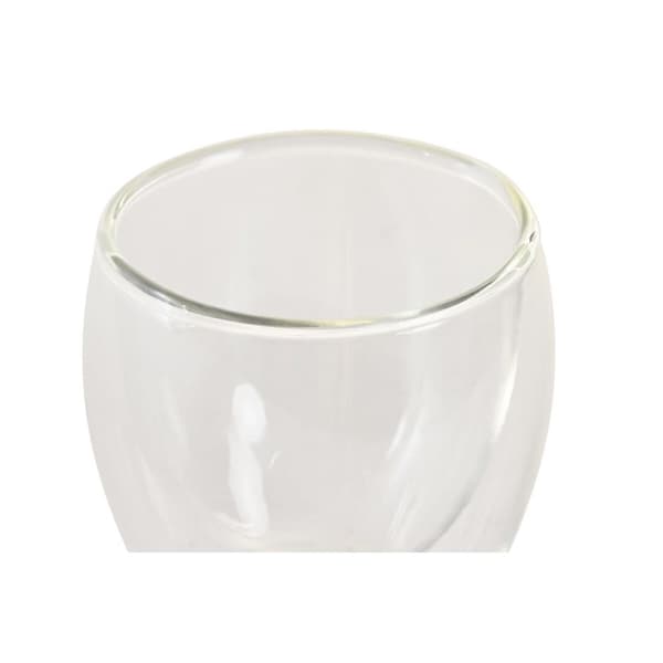 Glasset DKD Home Decor Transparent Glas Borosilikatglas 100 ml 2 Delar