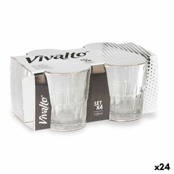 Glas Vivalto RYG5041 Transparent Glas 100 ml Kaffe/ Café (24 antal)