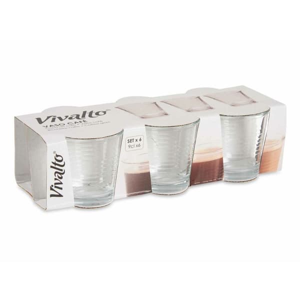 Glassæt Vivalto 3503/WH6 Gennemsigtig Glas 90 ml (24 enheder)