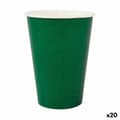 Miniatyrbillede 1 af 3: Glassæt Algon Engangsanvendelse Pap Grøn 20 Dele 220 ml (20 enheder)