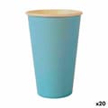 Miniatyrbillede 1 af 3: Glassæt Algon Engangsanvendelse Pap Blå 10 Dele 350 ml (20 enheder)