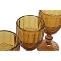 Miniatyrbillede 3 af 3: Sæt med glas Home ESPRIT Rav Krystal 240 ml (6 enheder)