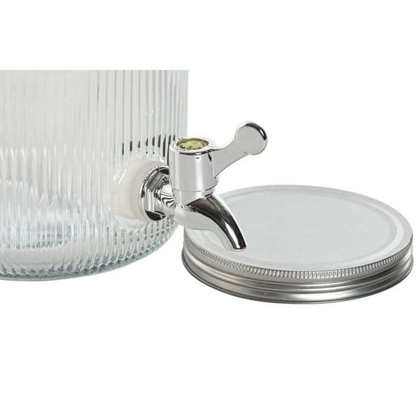 Vattendispenser Home ESPRIT Transparent Metall Silikon Glas ABS 15 x 20 x 23 cm