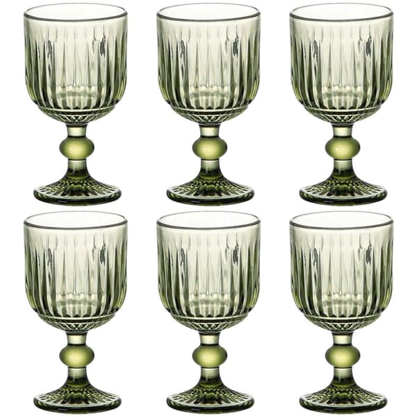 Glasset Home ESPRIT Grön Glas 8 x 8 x 14,5 cm (6 antal)