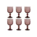 Miniatyrbillede 1 af 4: Sæt med glas Home ESPRIT Pink Krystal 8 x 8 x 14,5 cm (6 enheder)