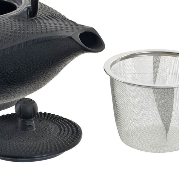 Tekanne DKD Home Decor Rød Svart Støpejern (1000 ml) (2 enheter)