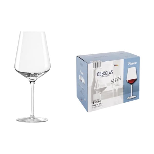 Set med vinglas Inde Passion 550 ml 6 Delar