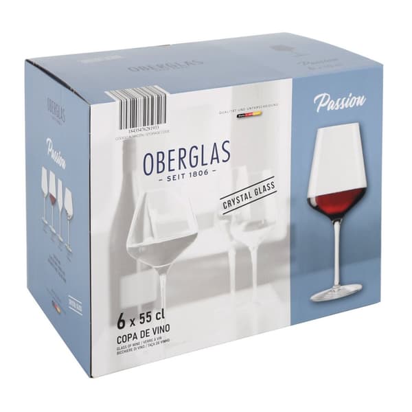Set med vinglas Inde Passion 550 ml 6 Delar