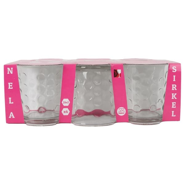 Glasset Inde Sirkel 6 Delar (6 antal)