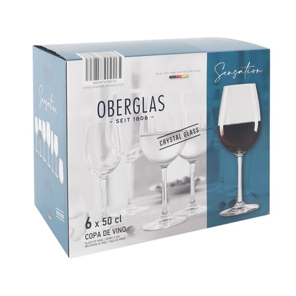 Set med vinglas Inde Sensation 500 ml 6 Delar