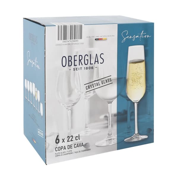 Champagneglas Inde Sensation Ø 5 cm 220 ml 6 Delar