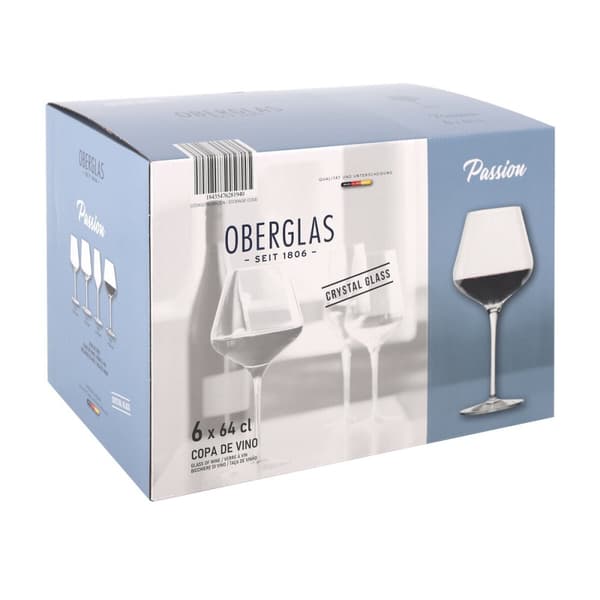 Set med vinglas Inde Passion 640 ml 6 Delar