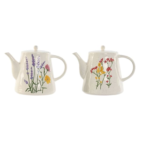Tekande Home ESPRIT Multifarvet Porcelæn 900 ml (2 enheder)