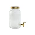 Miniatyrbillede 1 af 3: Vandbeholder Home ESPRIT Gylden Metal Krystal 5,5 L 18 x 23,5 x 30 cm