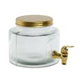 Miniatyrbillede 1 af 3: Vandbeholder Home ESPRIT Gylden Metal Krystal 17,8 x 25 x 15 cm
