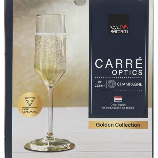 Samppanjalasi Inde Carre optics 6 Kappaletta