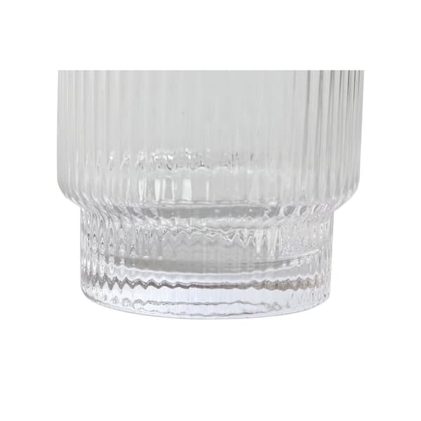 Glassæt Home ESPRIT Gennemsigtig Gylden Krystal 320 ml (6 enheder)