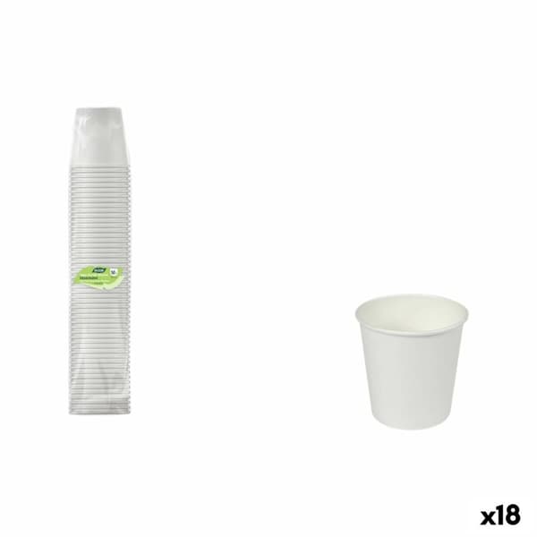 Glasset Algon Vit 80 ml 50 Delar (18 antal)