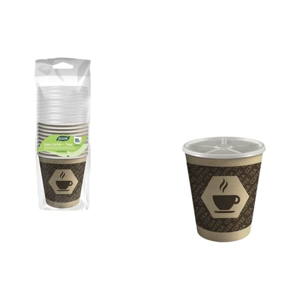 Sett med glass Algon Brun 200 ml 10 Deler (18 enheter)