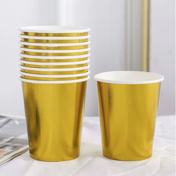 Lasisetti Algon Kullattu 200 ml 10 Kappaletta (18 osaa)