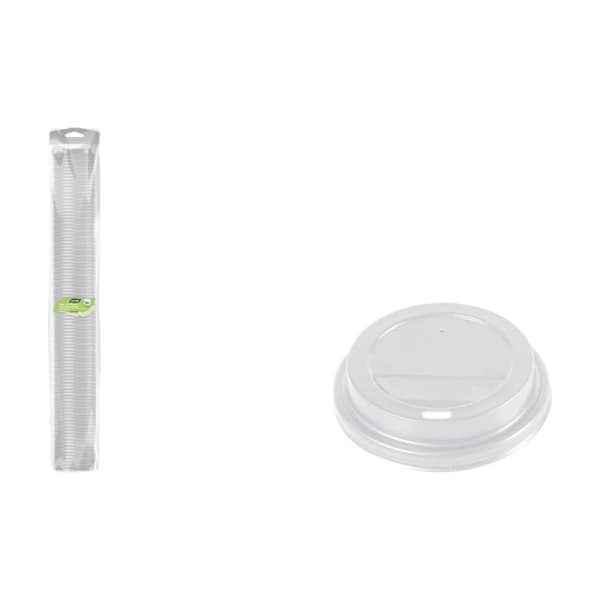 Set med lock för glas Algon 250 ml 100 Delar (12 antal)