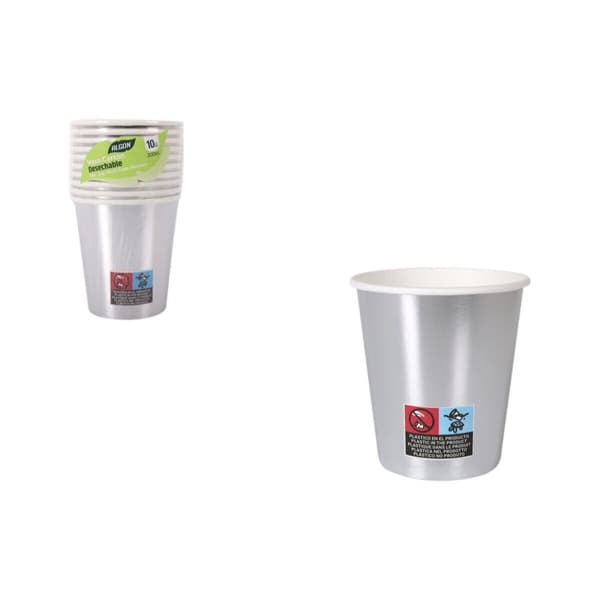 Glasset Algon Silvrig 200 ml 10 Delar (18 antal)